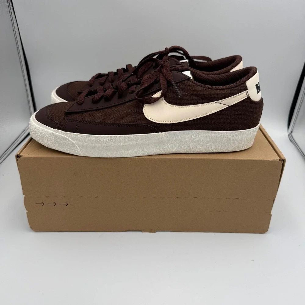 Nike Blazer Low 77 PRM Earth Sail Brown Mens Sneakers DV7231-200 Size 11 New